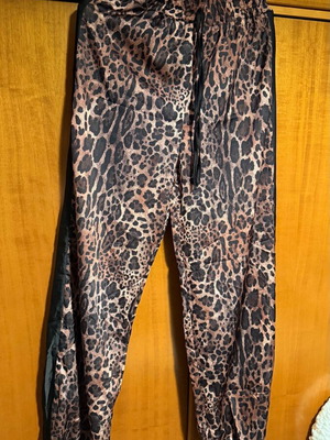 Set Wide Pants And Crop Top New Black Brown
