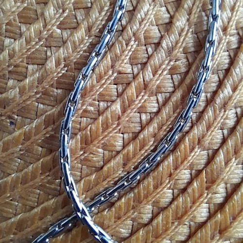 Stainless steel earrings like new, length 15 cm