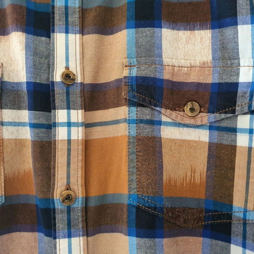 Esprit Slim Fit men's checked shirt like new, size L, 100% cotton
