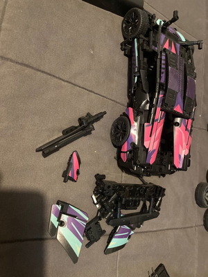 Lamborghini Cyberpunk car by mesiody like new, compatible with Lego