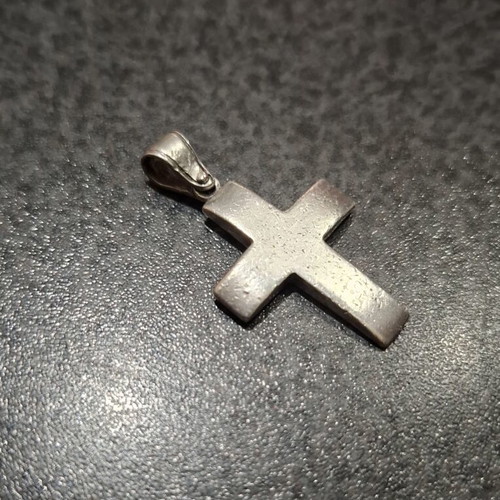 Silver Cross 925 Minimal Pendant with Matte Finish