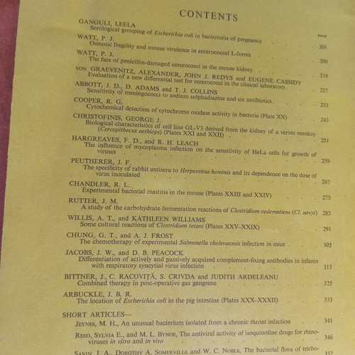 Journal of Medical Microbiology used, volume 3 number 2 May 1970