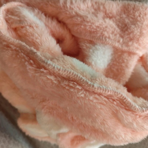 Fleece pajamas pink with bunny design like new, small