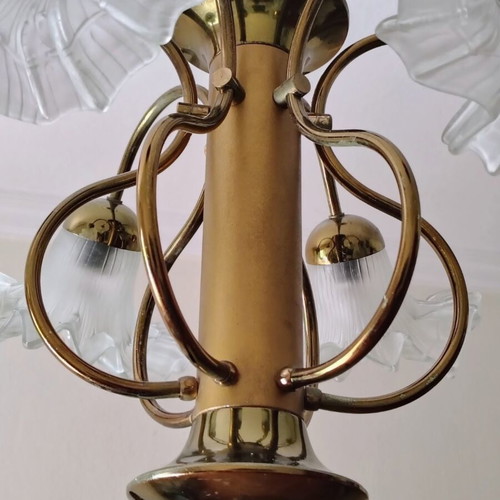 Vintage Brass Chandelier 6-light | Aristocratic Design | Custom Order