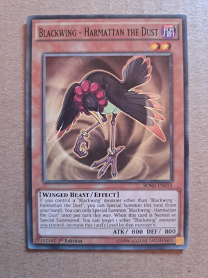 Yugioh Card Blackwing Harmattan the Dust 1st Edition near mint