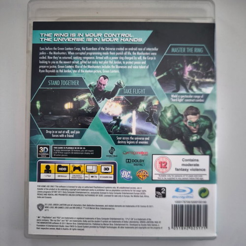 Green Lantern: Rise of the Manhunters PS3 game like new