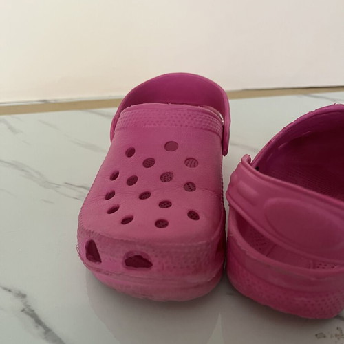 Crocs slippers for girls size 30 like new, pink
