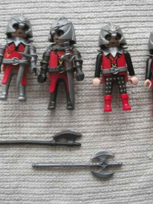 Playmobil Dragon Knights used, pack of 4 with weapons