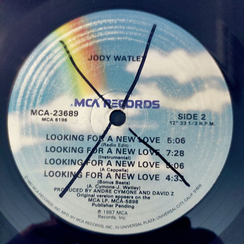 Jody Watley Looking For A New Love 12'' Vinyl Maxi Single used, electronic