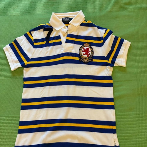 Polo T-shirt Ralph Lauren like new, white and yellow, size S