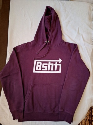 BSHIT Hoodie size M used, burgundy