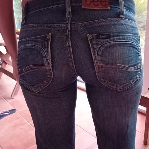 Lee Jeans classic cut used, size S, blue denim