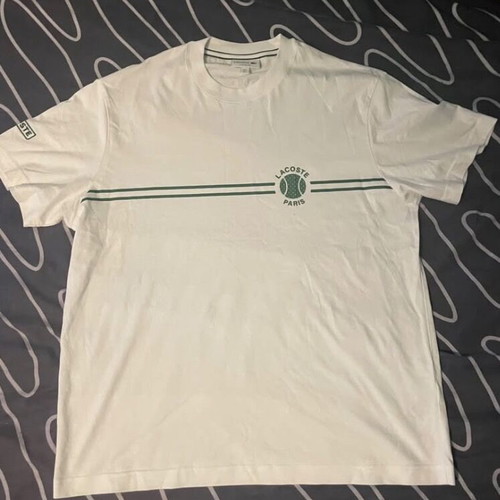 Lacoste Paris T-Shirt like new, white with green details, size S