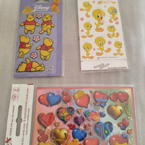 Sticker collection like new with Winnie, Tweety, Snow White etc.