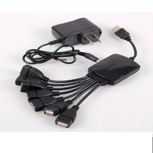 7 Port USB 2.0 Hub with Power Adapter