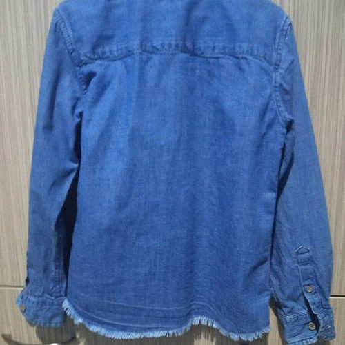Orchestra boys' denim shirt for 10 years like new, blue