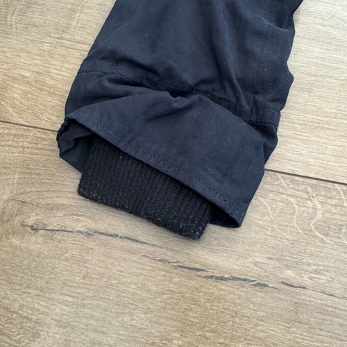 Downpour jacket with hoodie used, inner wool collar, blue, size M