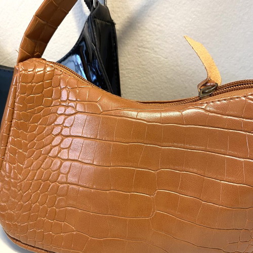 Shein shoulder bags, black and brown, set of 2