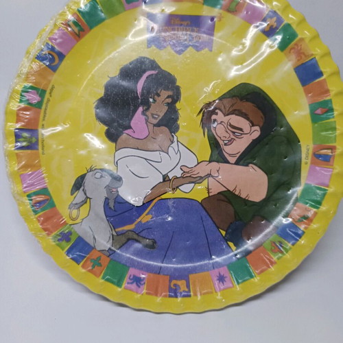 Party plates set of 10, reusable, 23 cm diameter, new, paper