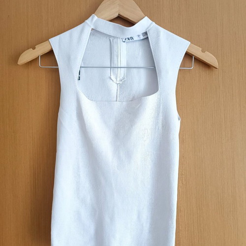Zara blouse white like new, size S