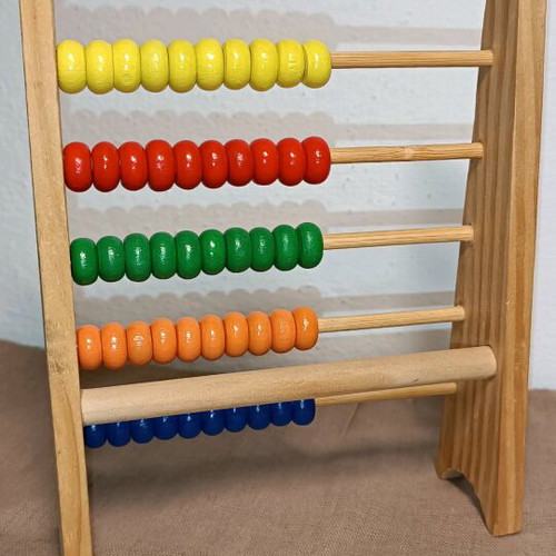 Wooden abacus used