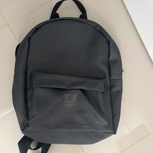 Handmade backpack Minimality Creation black leatherette, like new