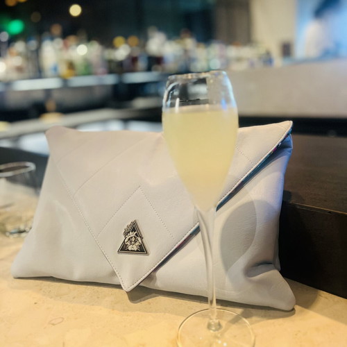 Anima Celeste Oversized Clutch by t•Ana Couture in Blue