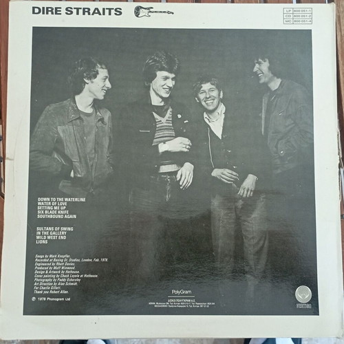 Dire Straits vinyl album used, classic rock 1978