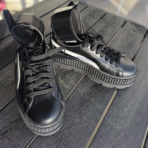Puma x Fenty by Rihanna sneakers like new, black and white