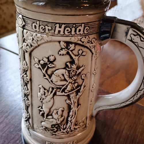 Authentic German collectible beer mug 1000ml used