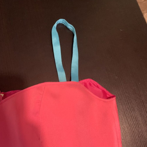 Bustier size S like new, handmade, blue and pink