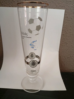 Ποτήρι μπύρας Warsteiner σαν καινούργιο, αφιέρωμα στο Euro 2004 Ελλάς