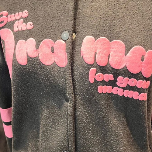 Pink Woman college jacket used, black, size M