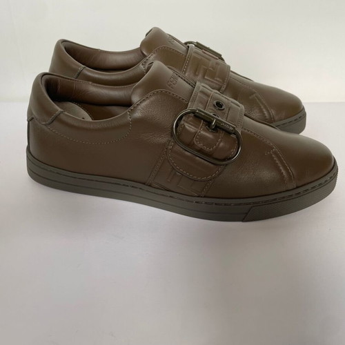 Fendi sneakers like new, size 37, leather, khaki