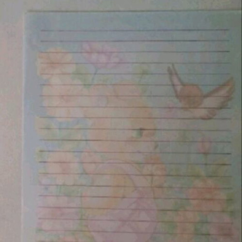 Romantic teddy bear stationery like new, collectible writing paper