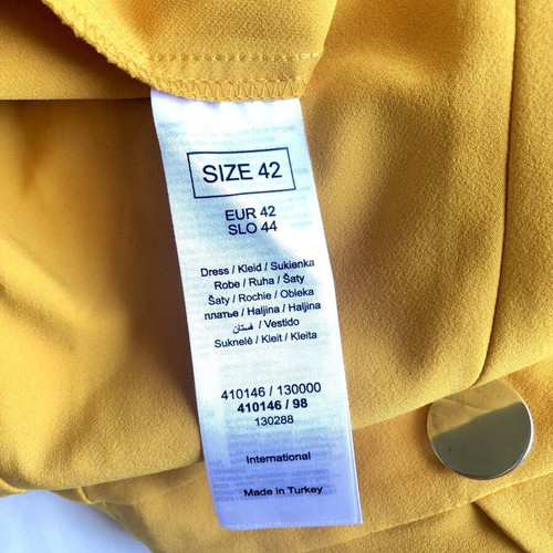 Orsay Midi Dress mustard yellow, new, size 42 Large