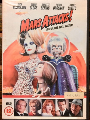 Mars Attacks! DVD used with subtitles, action adventure