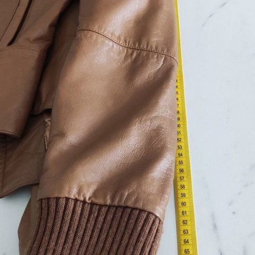 Stanfield women's leather jacket used, brown, size 46