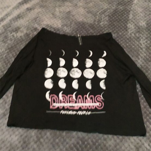 Stradivarius blouse with moon phases like new