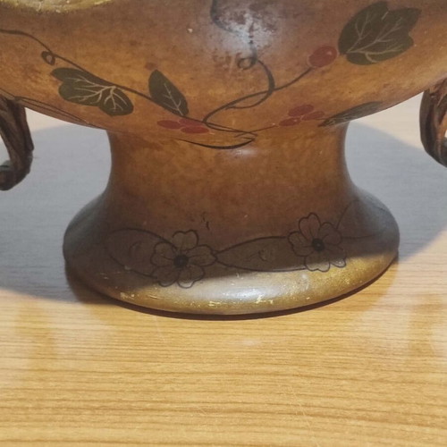 English ceramic fruit bowl hand-painted used