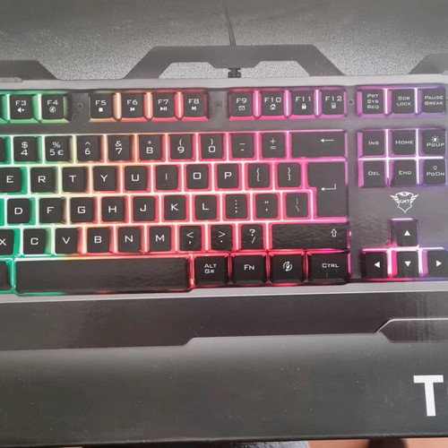 Trust Torac gaming keyboard used with RGB lighting