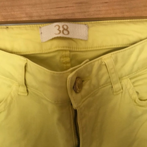 Zara Skinny Pants No 38 like new, pastel yellow