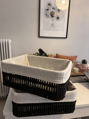 Καλάθια αποθήκευσης για το μπάνιο Zara Home καινούργια, σετ 2