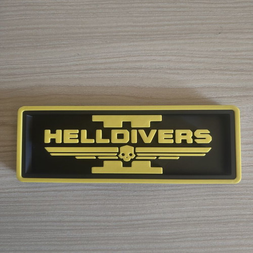 Helldivers 2 collectible decorative badge 3D printed, like new