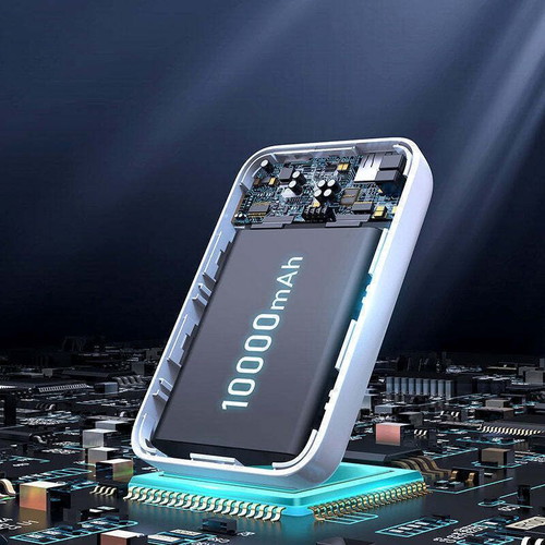 Power Bank 10000mAh 20W με θύρες USB-A και USB-C, μαύρο, Joyroom JR-W020 MagSafe