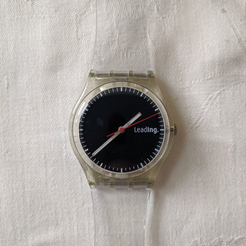 Swatch Linde Group GS132 Leading ρολόι μεταχειρισμένο, χρειάζεται μπαταρία