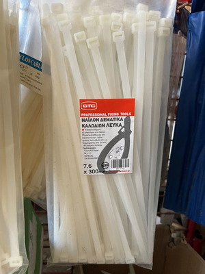 Tie wraps 7.6x300mm new