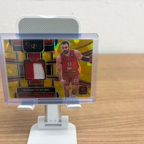 2025-26 Select EuroLeague Marko Guduric Threads Gold Cracked Ice Patch new
