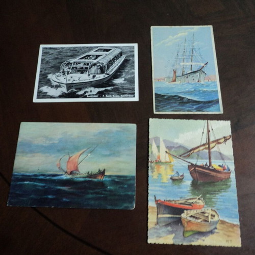 Ships of previous centuries used, pack of 10 cards