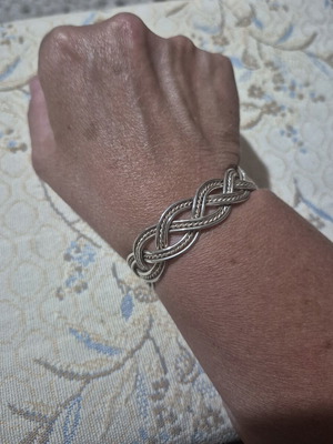 Iron handcuffs like new, silver color